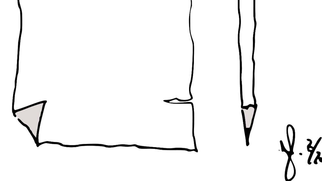 Papier und Stift