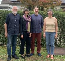 Foto des neuen Vorstandes. Von links: Norbert Richter, Claudia Barth, Martin Schmitz-Bethge, Sylvia Wallau